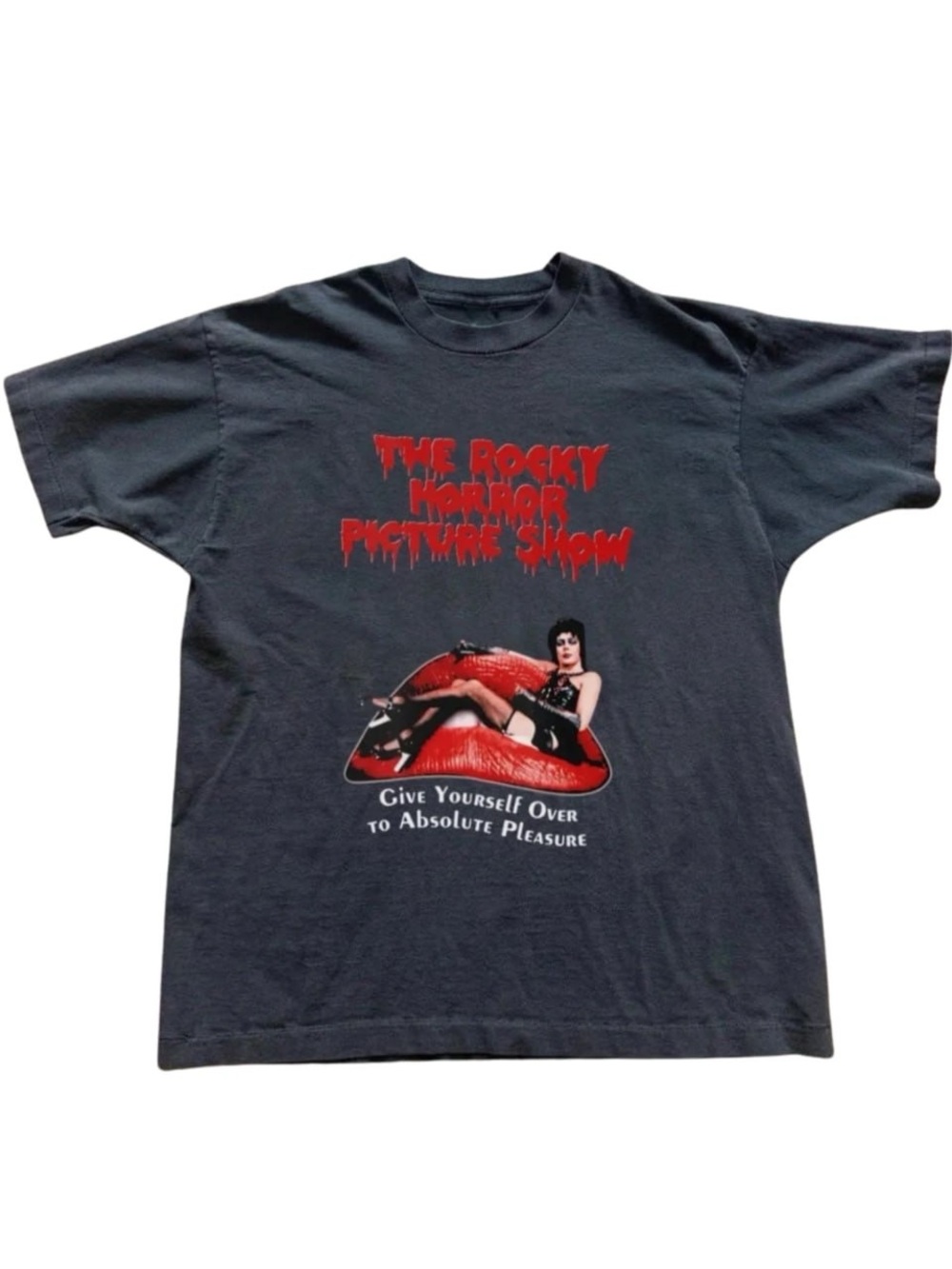 Black Rocky Horror Picture Show Graphic Tee with Red Print